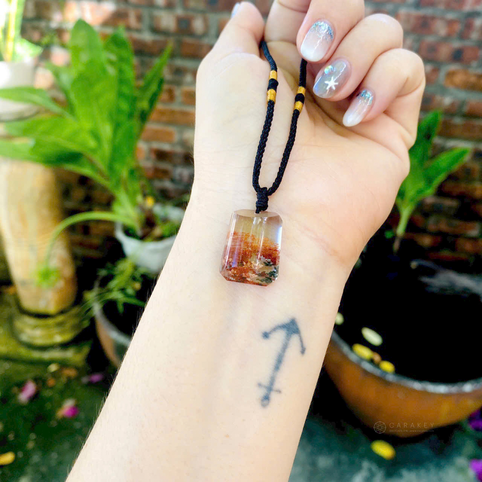 Mặt dây thạch anh ưu linh,