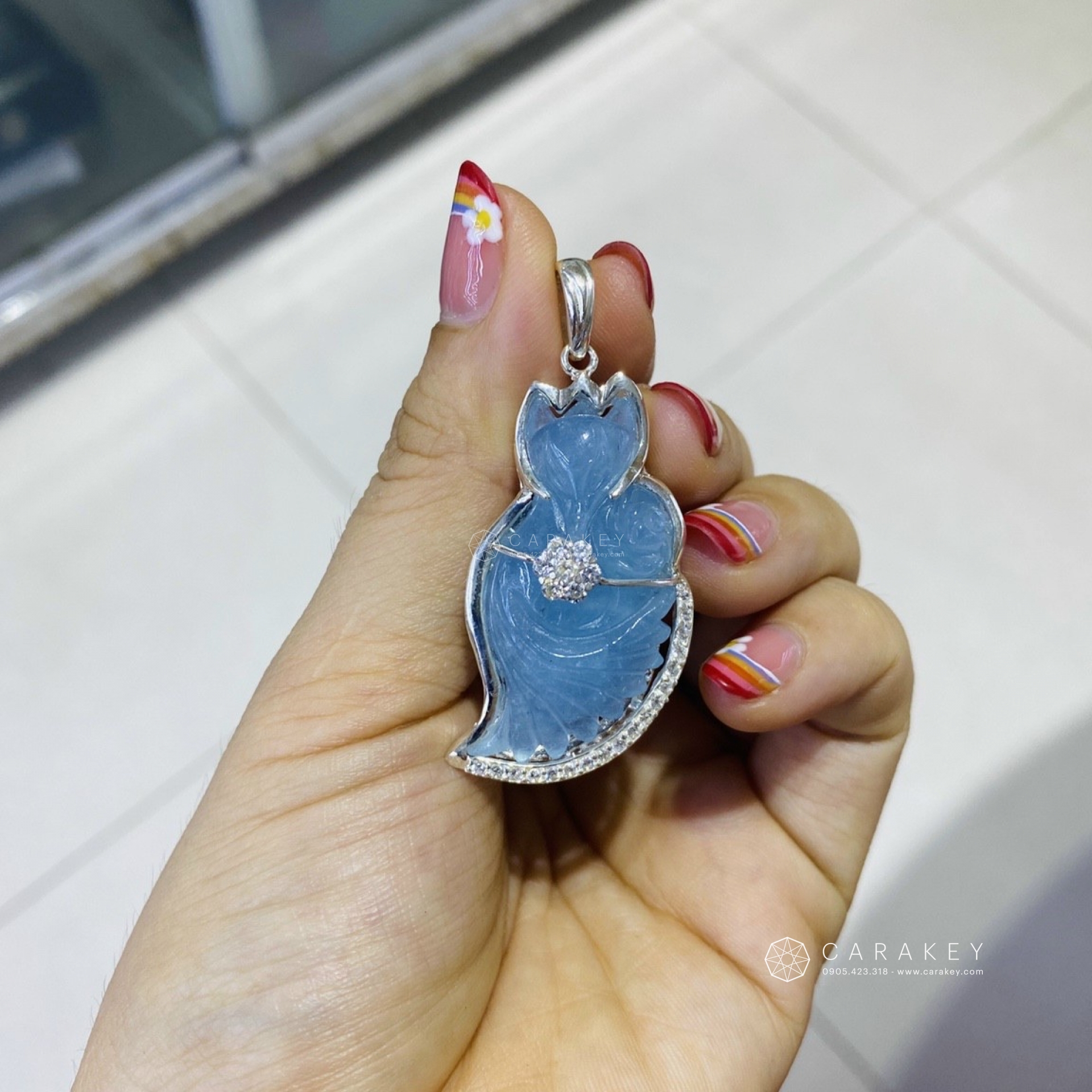 Mặt dây chuyền hồ ly đuôi dài đá aquamarine, Mặt dây chuyền đá quý, mặt dây chuyền hình túi tiền, mặt dây chuyền đá phong thủy, mặt dây chuyền đá thạch anh, mặt dây chuyền đá thạch anh tóc đen, mặt dây chuyền đá quý phong thủy