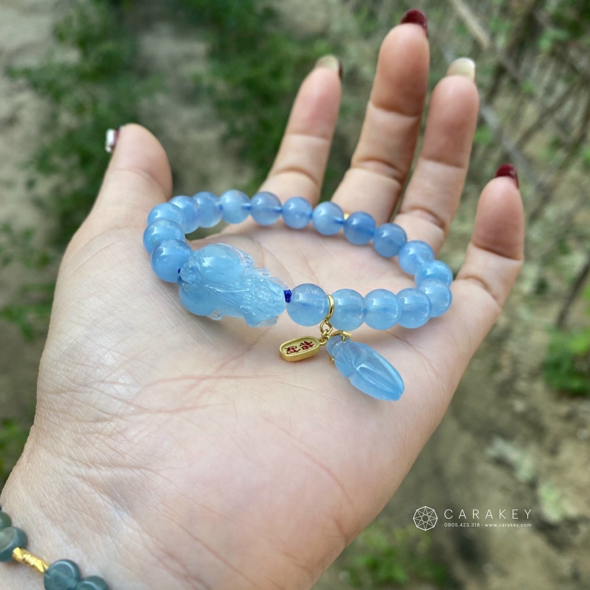 Vòng tay thạch anh aquamarine, Vòng tay đá quý, vòng tay đá thạch anh, vòng tay thạch anh aquamarine, vòng tay phong thủy, vòng tay đá phong thủy, vòng tay đá phong thủy