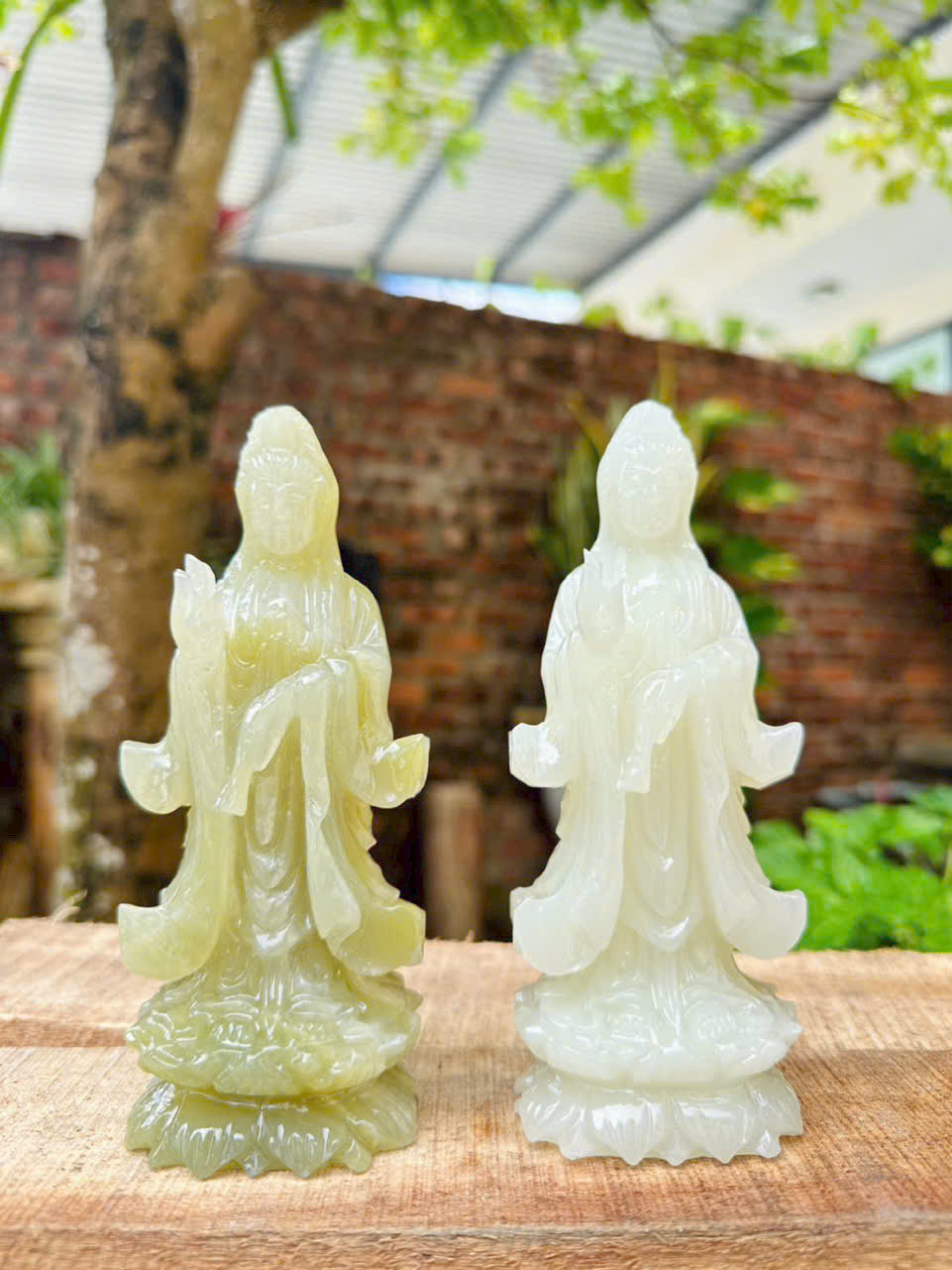 Phật Quan âm ngọc Onyx